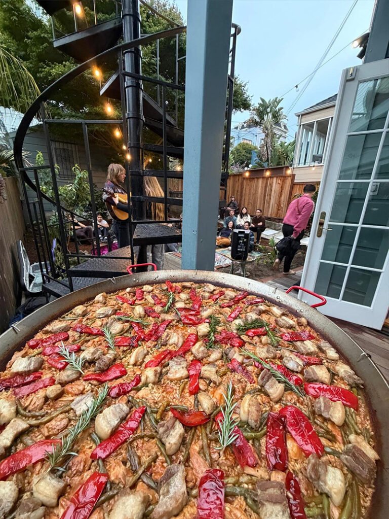 Home paella backyard concert expanded view