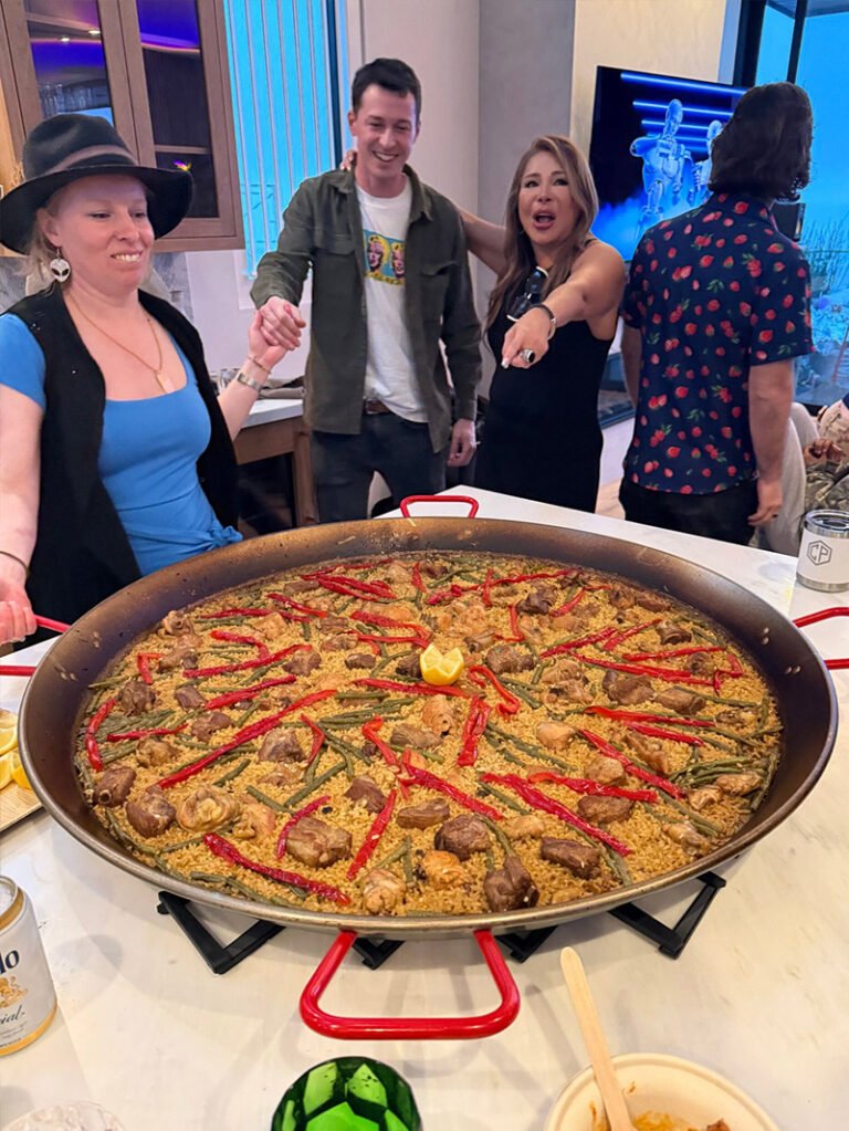 Home paella indoor